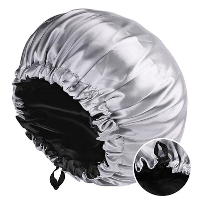 New Women's Fashion Double-layer Satin Sleeping Hat