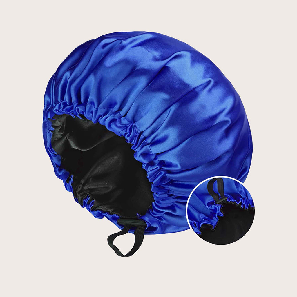 New Women's Fashion Double-layer Satin Sleeping Hat